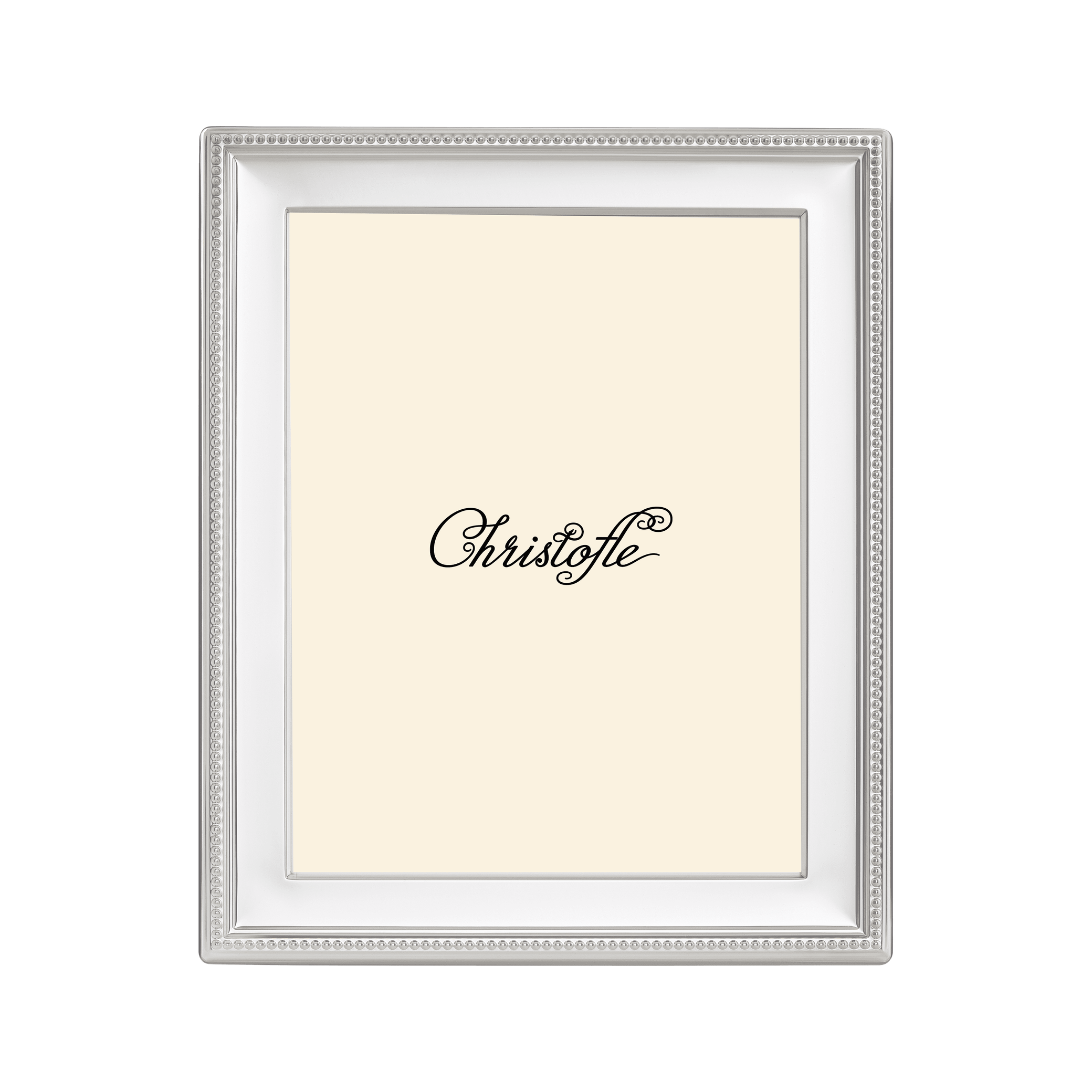 Christofle Perles Silver-Plated 7 x 9' Picture Frame