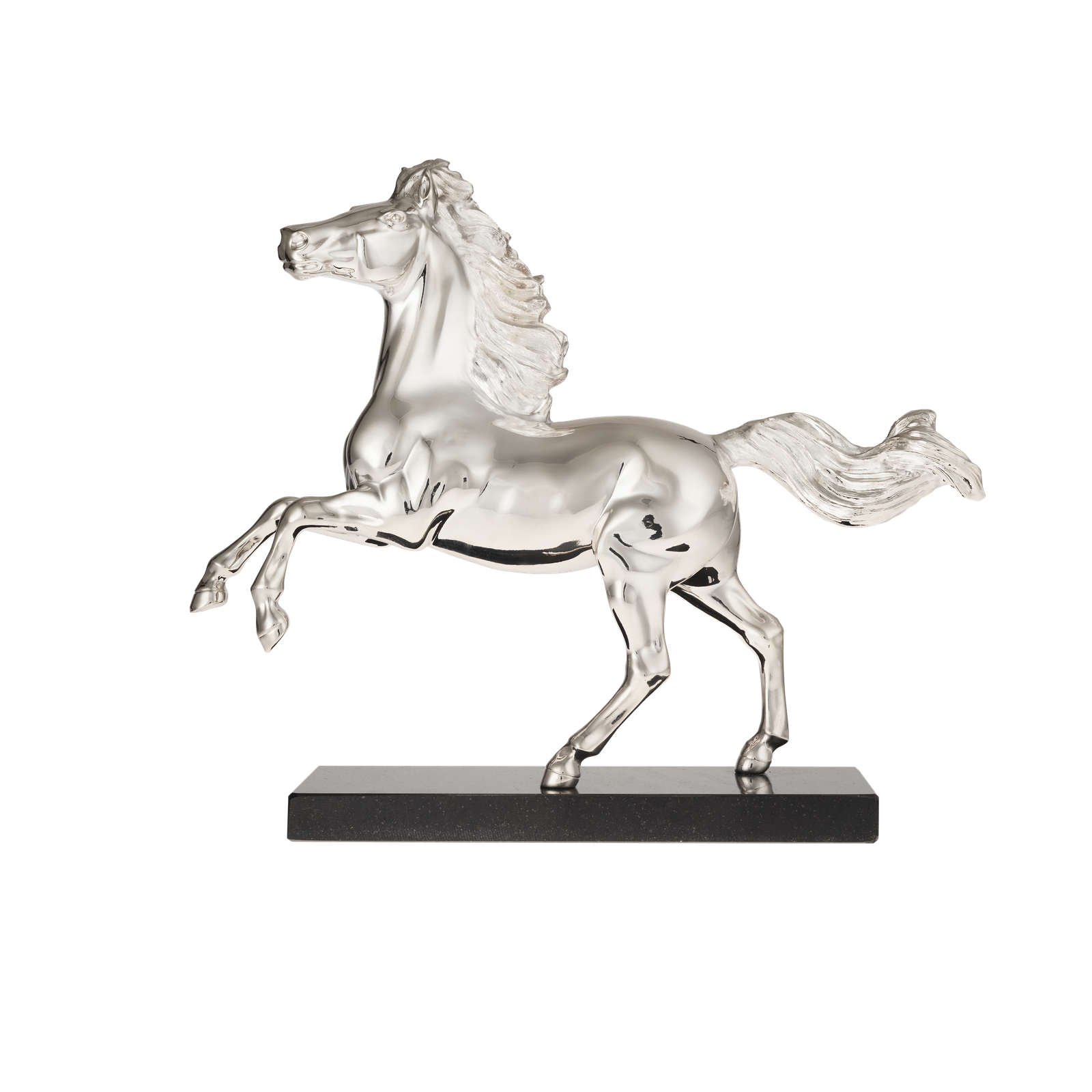 Christofle Sculpture Animalière Silver Plated Sculpture Horse Cny