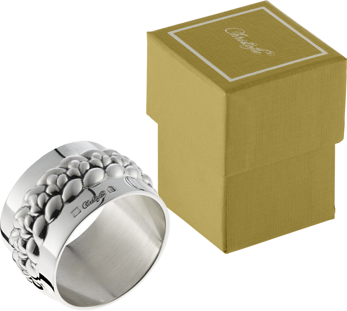 Christofle Babylone Silver-Plated Candle Holder / Odorless