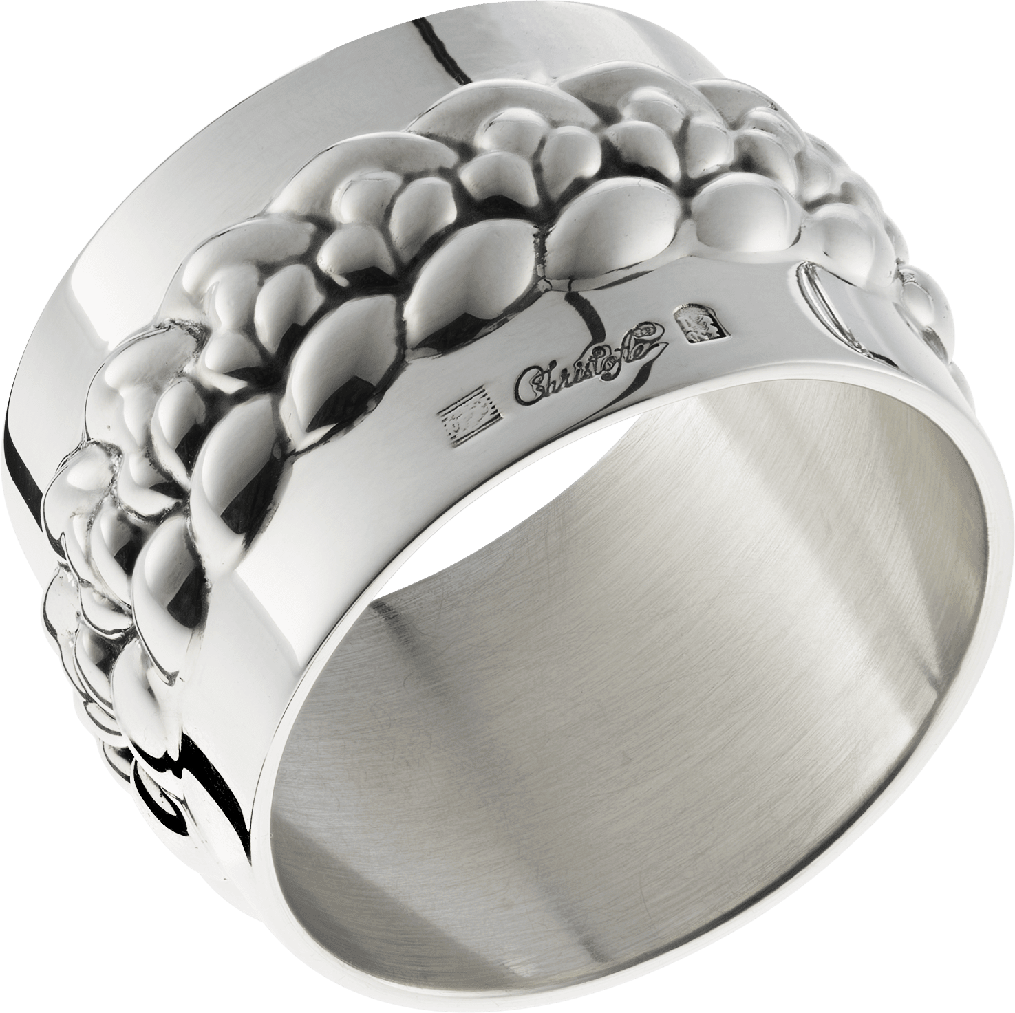 Christofle Babylone Silver-Plated Candle Holder / Odorless