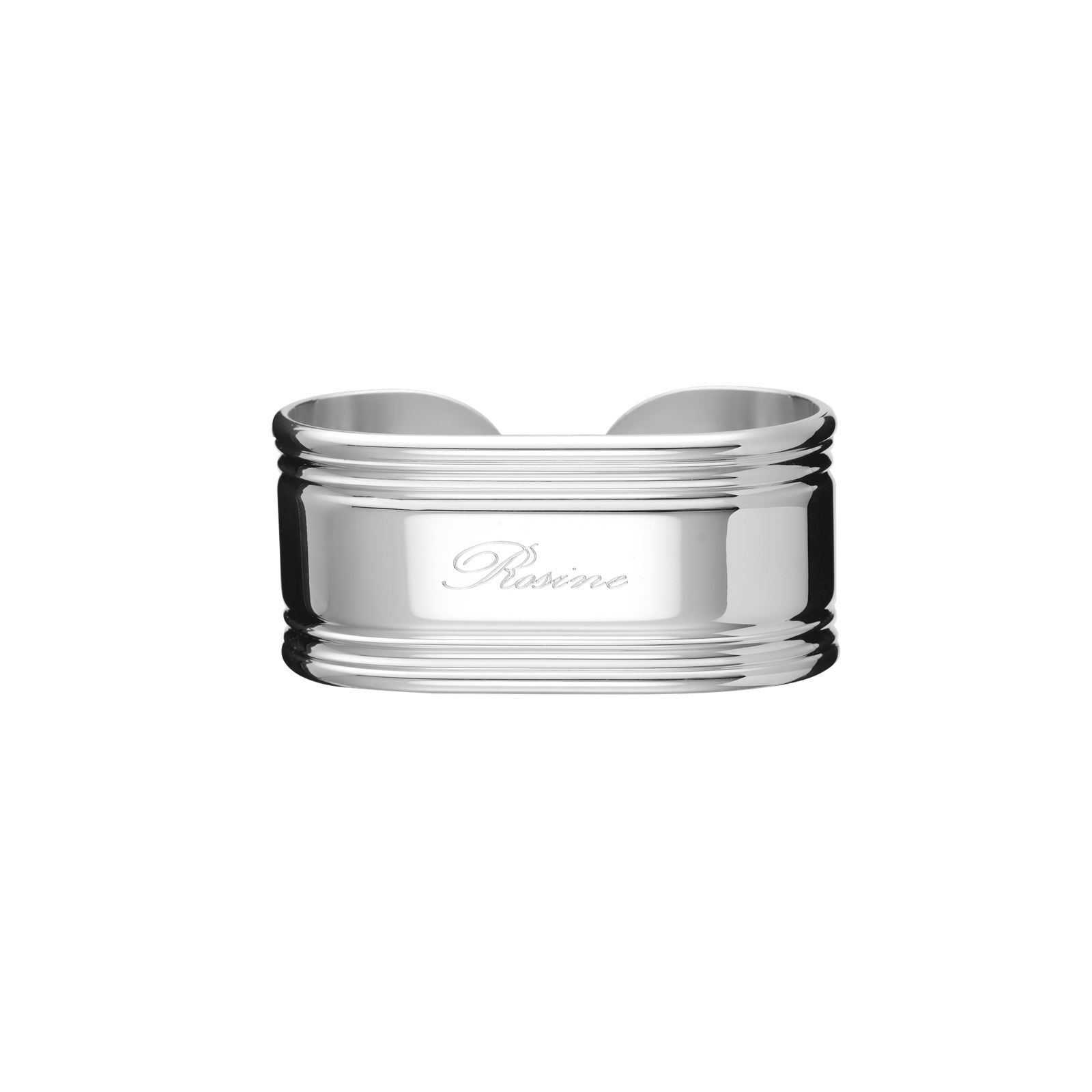 Christofle Rosine Silver Plated Napkin Ring Open