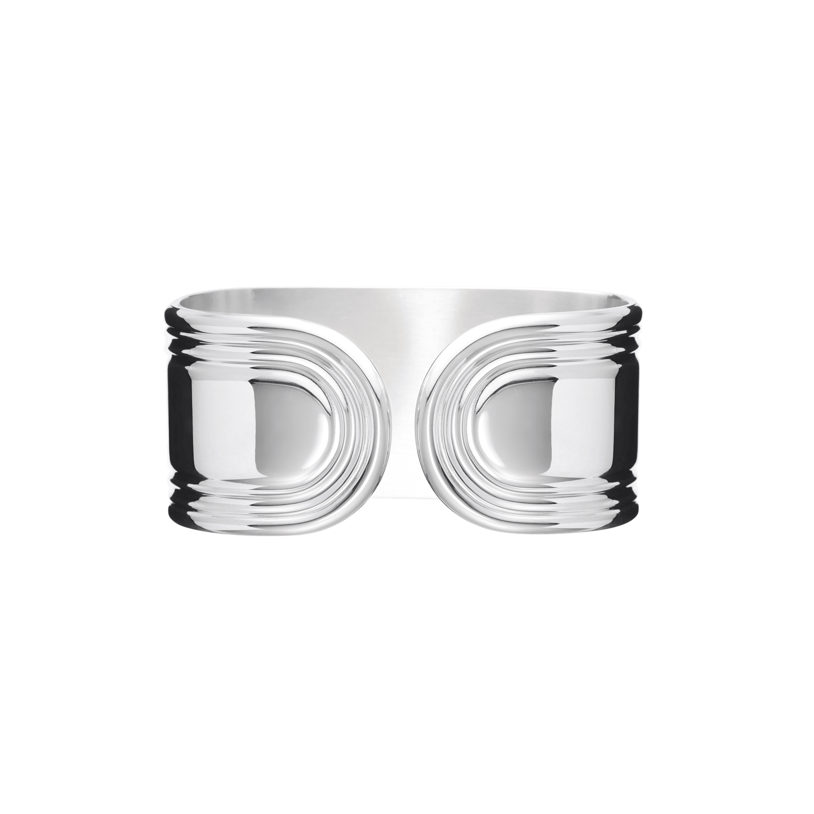 Christofle Rosine Silver Plated Napkin Ring Open