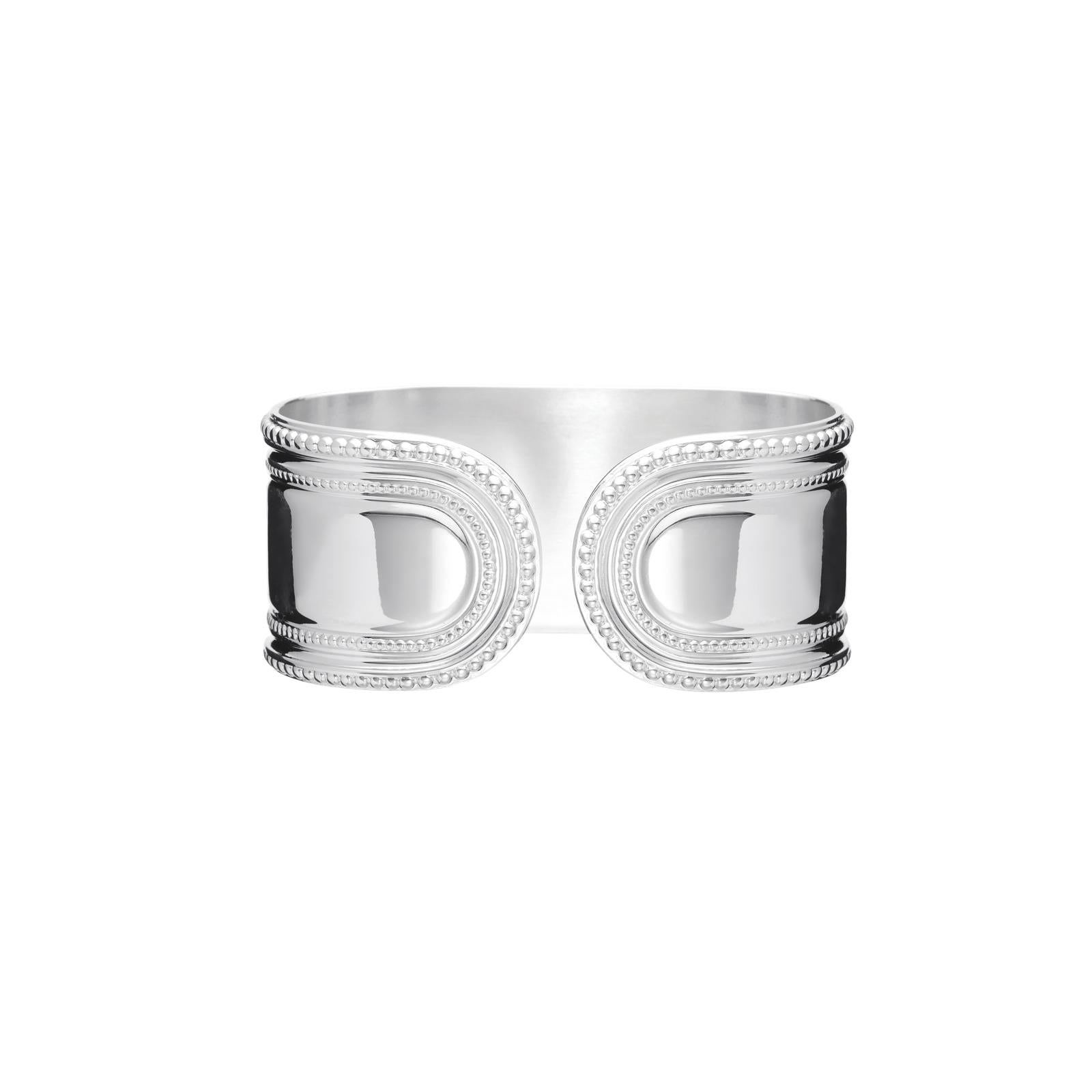 Christofle Marie-Rose Silver Plated Napkin Ring Open Marie-Rose