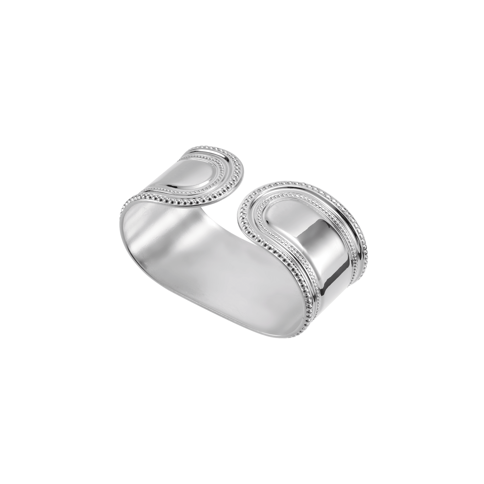 Christofle Marie-Rose Silver Plated Napkin Ring Open Marie-Rose