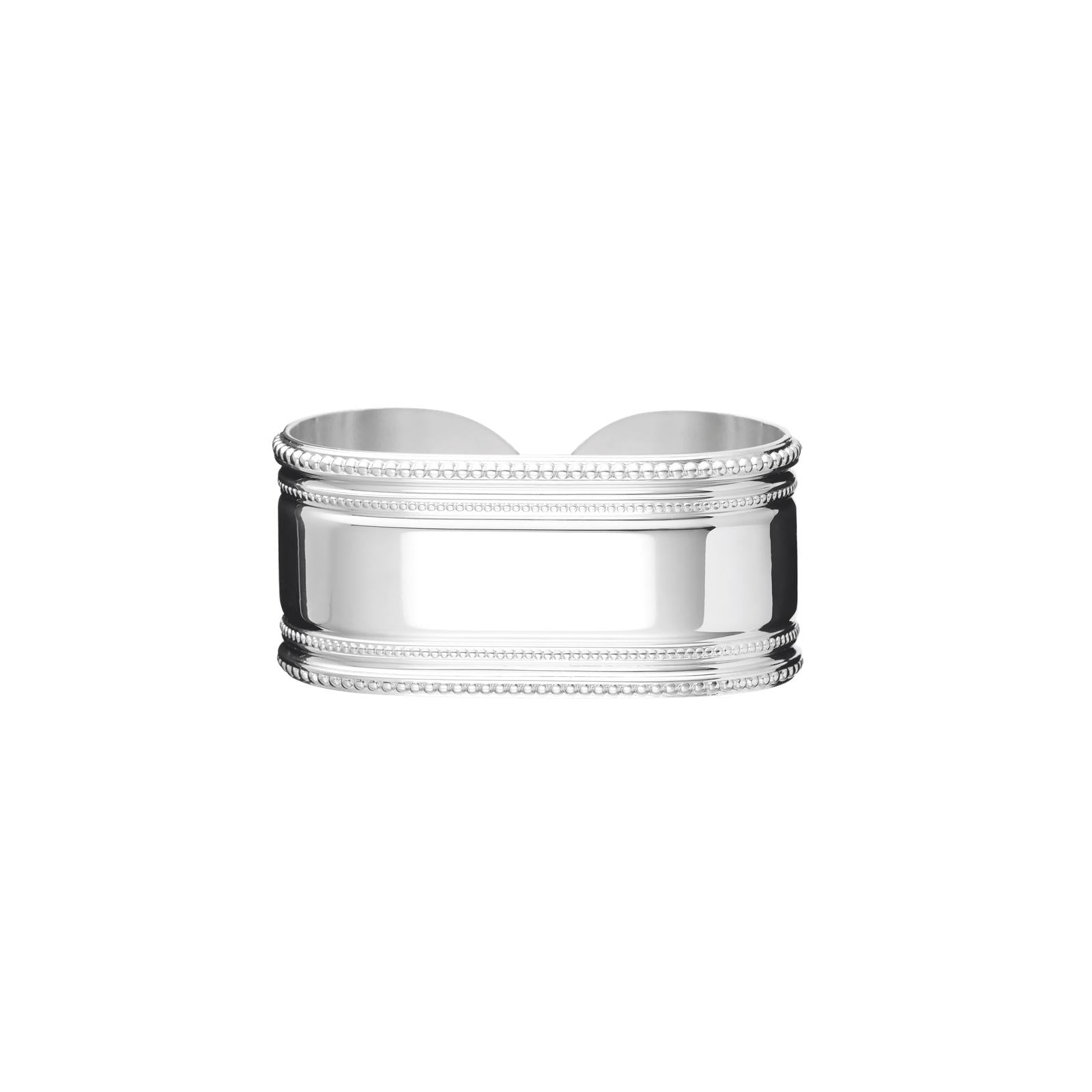Christofle Marie-Rose Silver Plated Napkin Ring Open Marie-Rose