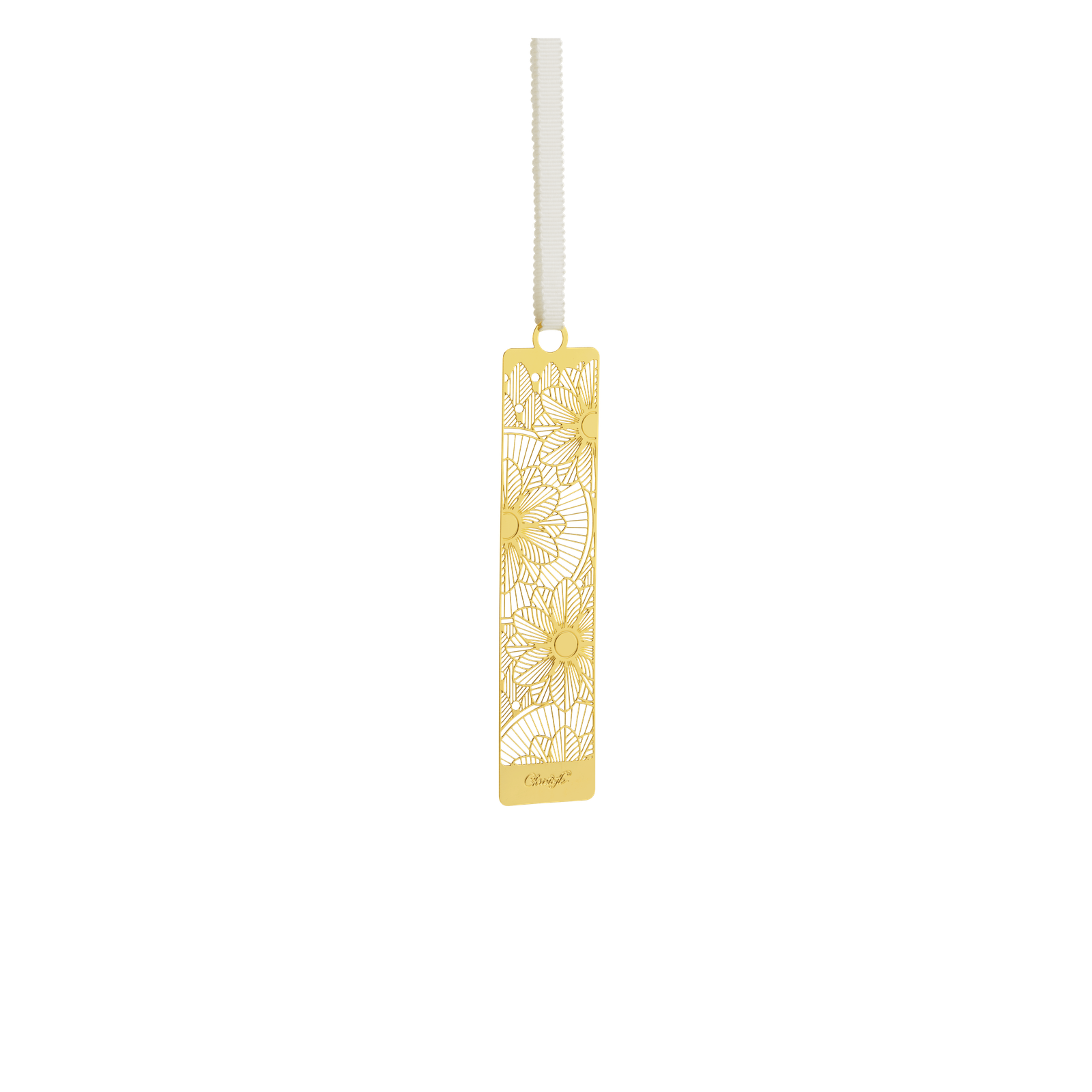 Christofle Malmaison Impériale Gilded Metal Bookmark