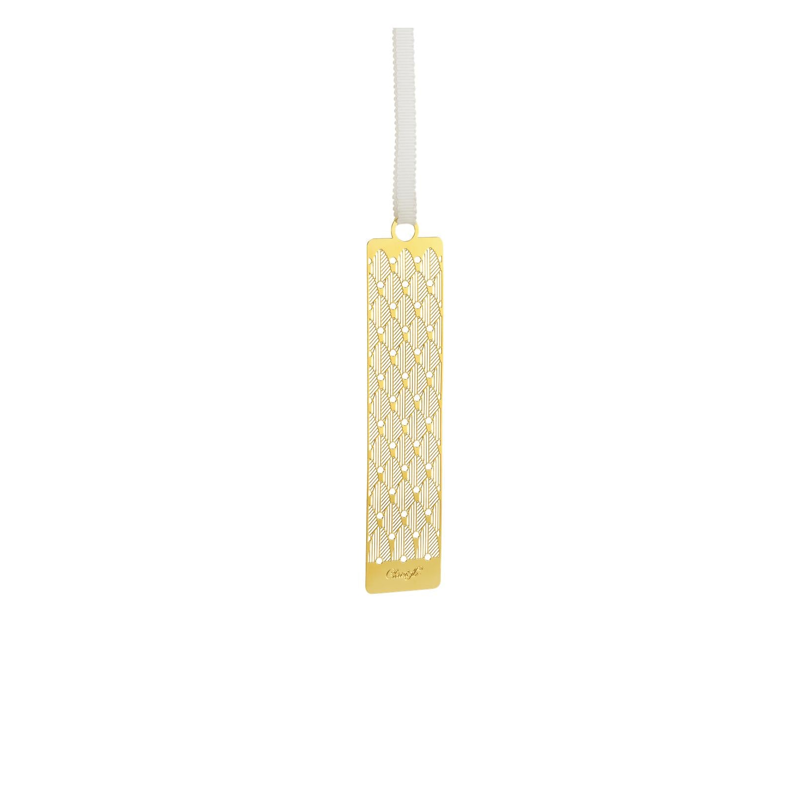 Christofle Malmaison Impériale Gilded Metal Bookmark
