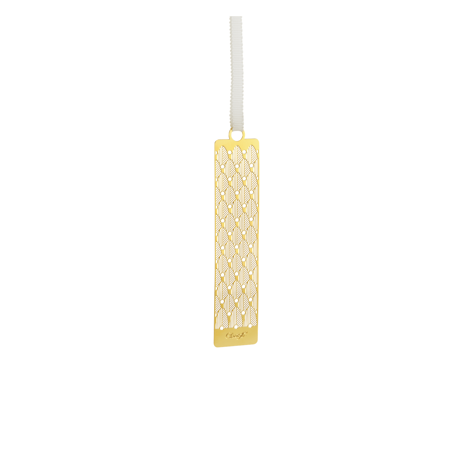 Christofle Malmaison Impériale Gilded Metal Bookmark