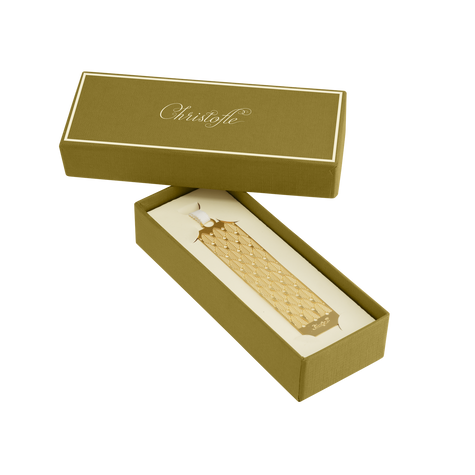 Christofle Malmaison Impériale Gilded Metal Bookmark