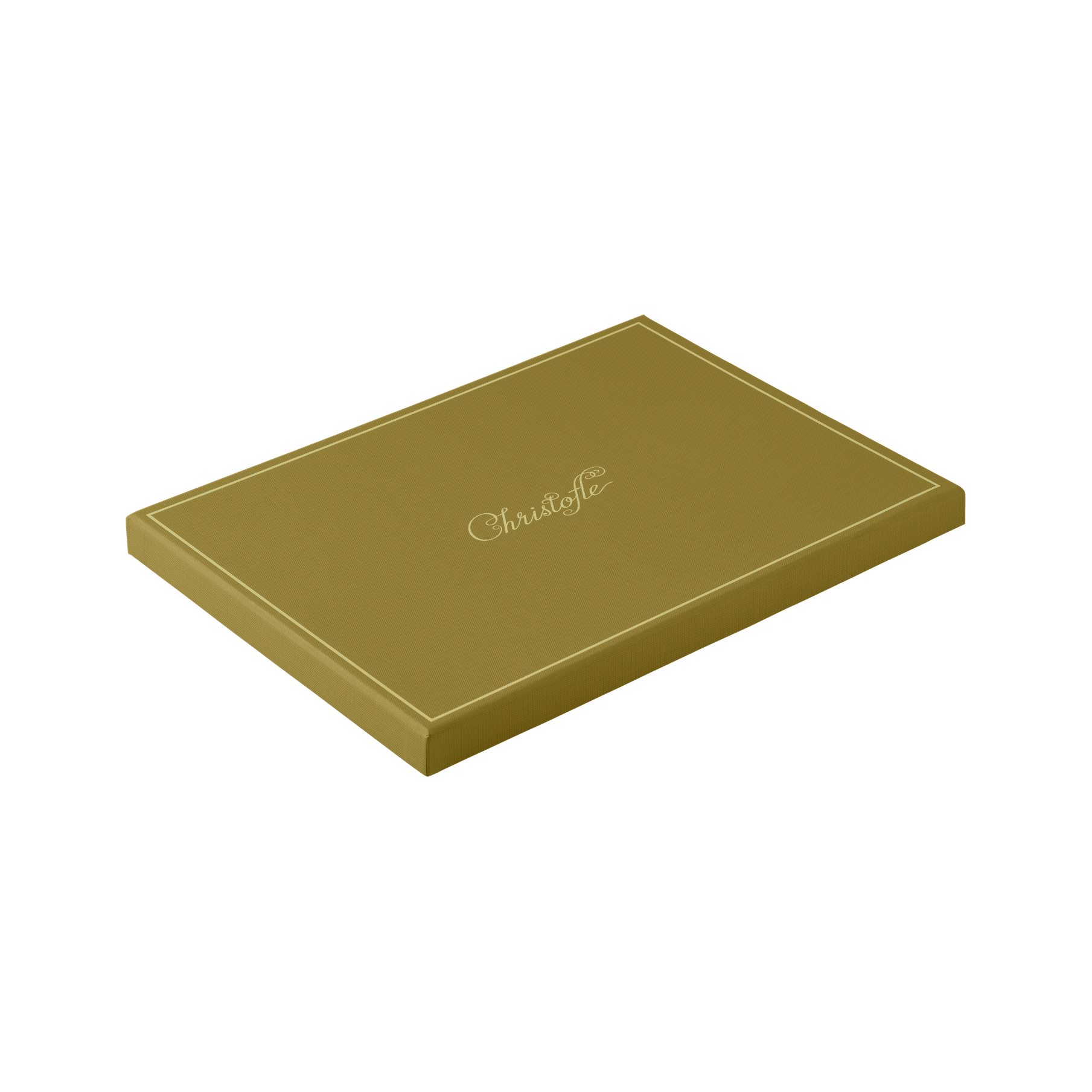 Christofle Club Tray Imperial Green 32X23 Cm