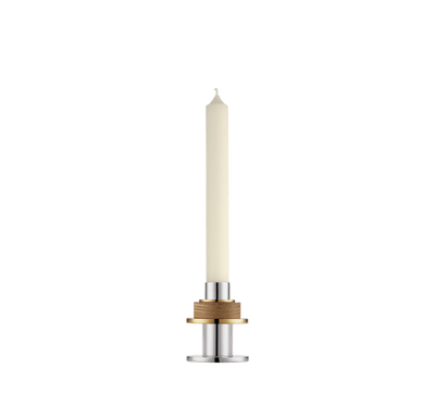 Christofle Myriade Stainless Steel Candle Holder