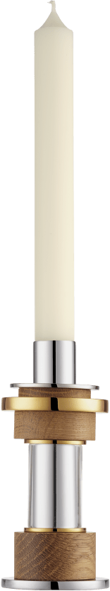 Christofle Myriade Stainless Steel Candle Holder