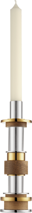 Christofle Myriade Stainless Steel Candle Holder