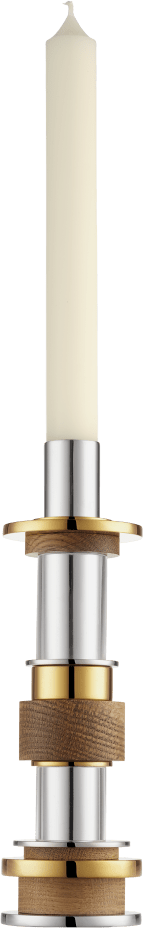 Christofle Myriade Stainless Steel Candle Holder