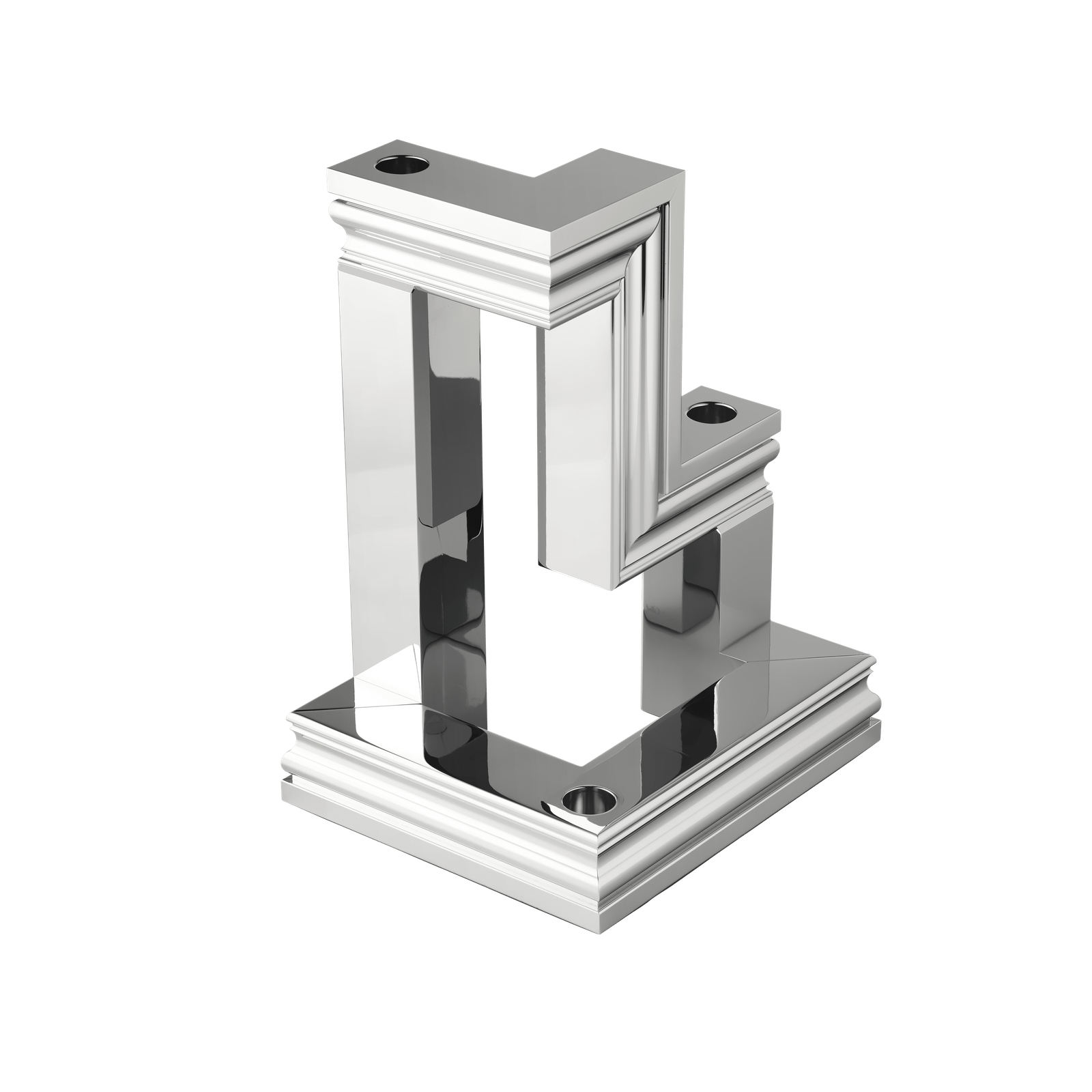 Christofle Perspectives Aluminium Candelabra Chrome