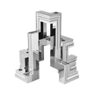 Christofle Perspectives Aluminium Candelabra Chrome