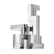 Christofle Perspectives Aluminium Candelabra Chrome