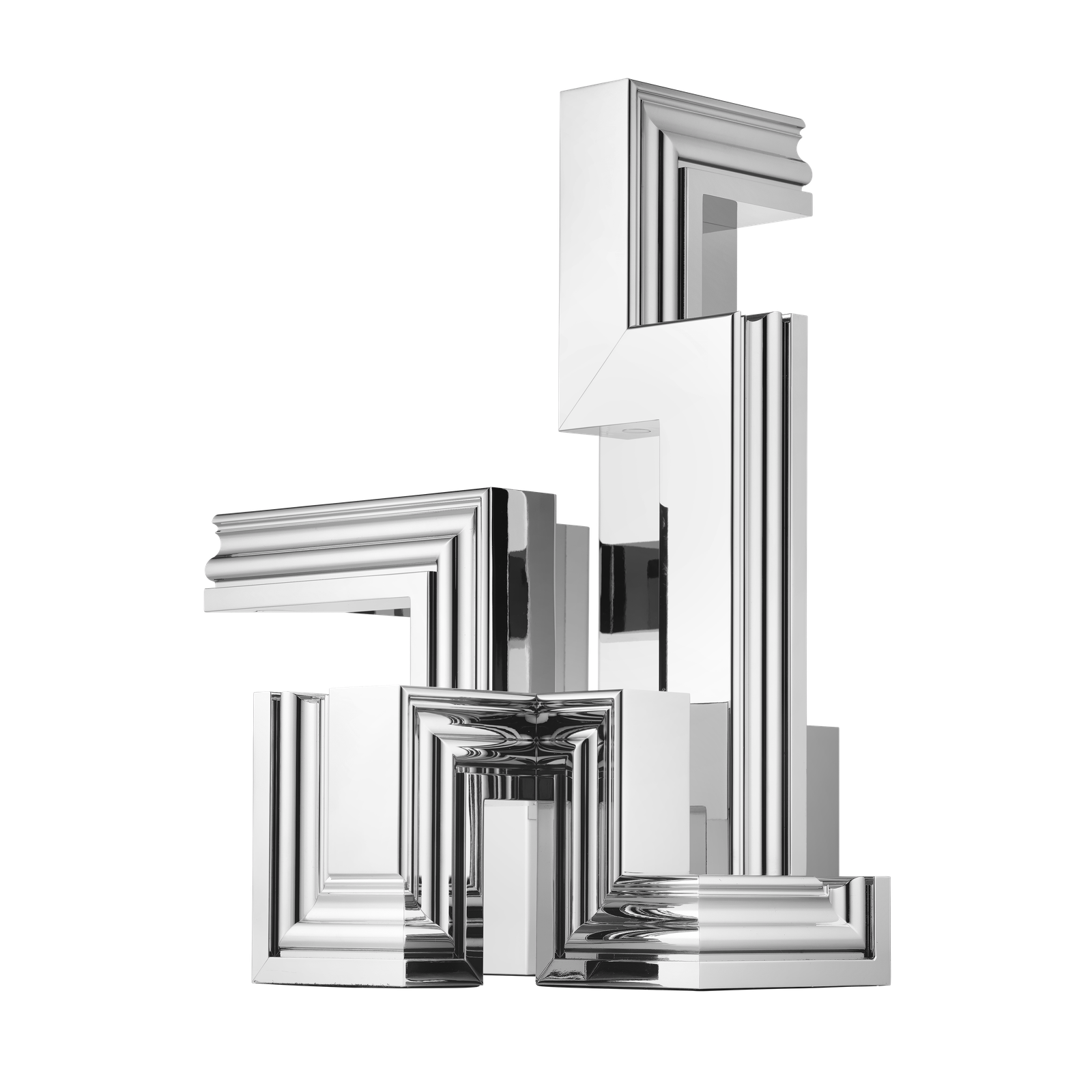 Christofle Perspectives Aluminium Candelabra Chrome