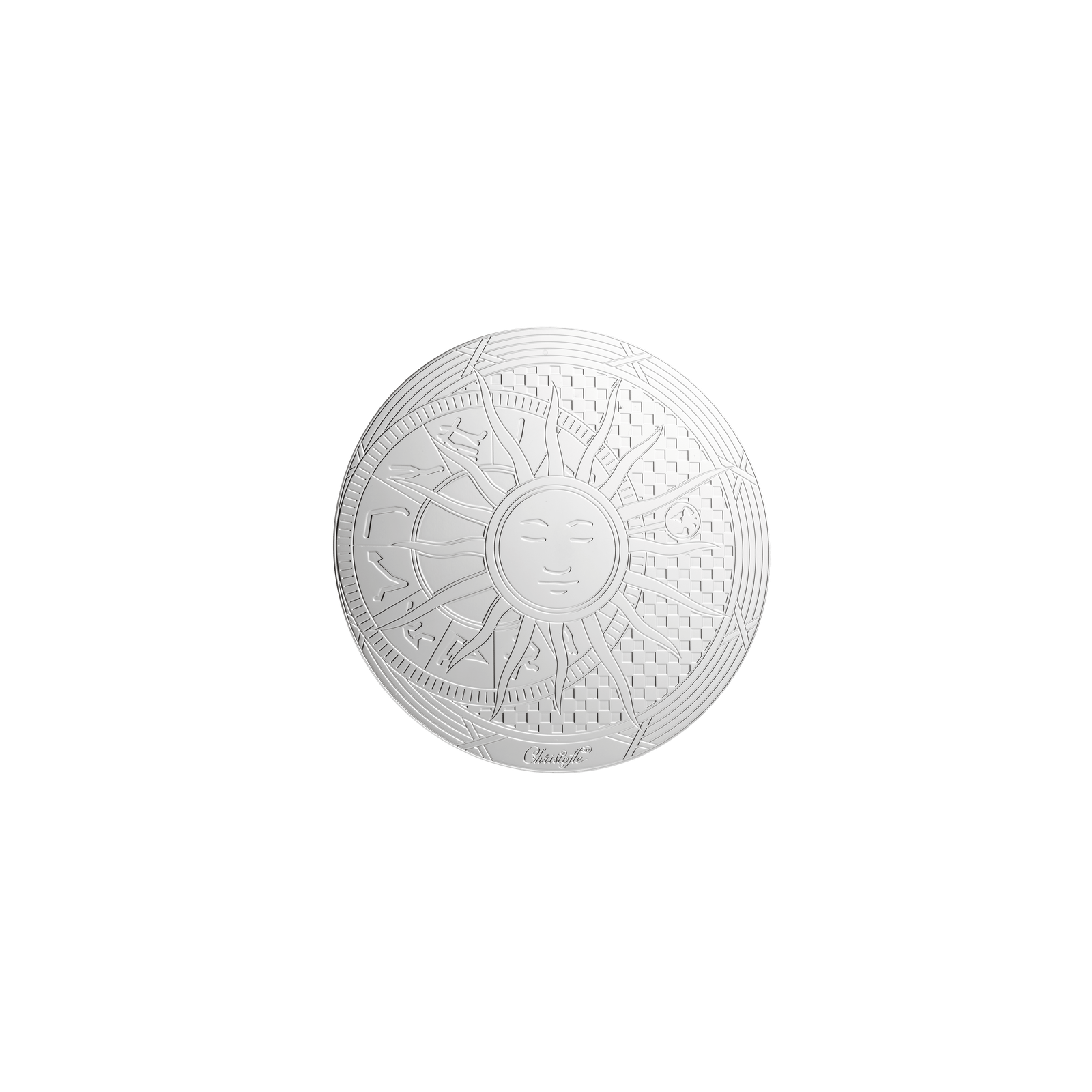 Christofle Rêve Cosmique Palladium Plated Glass Coasters - Set of 2