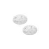 Christofle Bouquet Givré Stainless Steel Glass Coasters - Set of 2