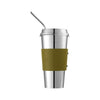 Christofle Objets Miroir Imperial Green Stainless Steel Coffee Cup