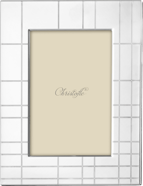 Christofle Graphik Stainless Steel Picture Frame