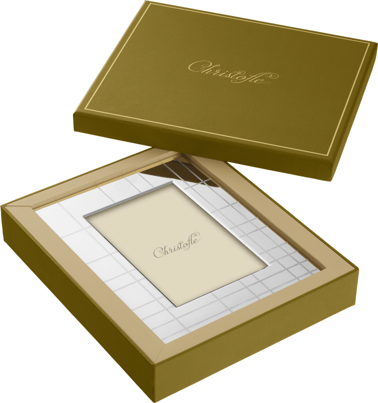 Christofle Graphik Stainless Steel Picture Frame