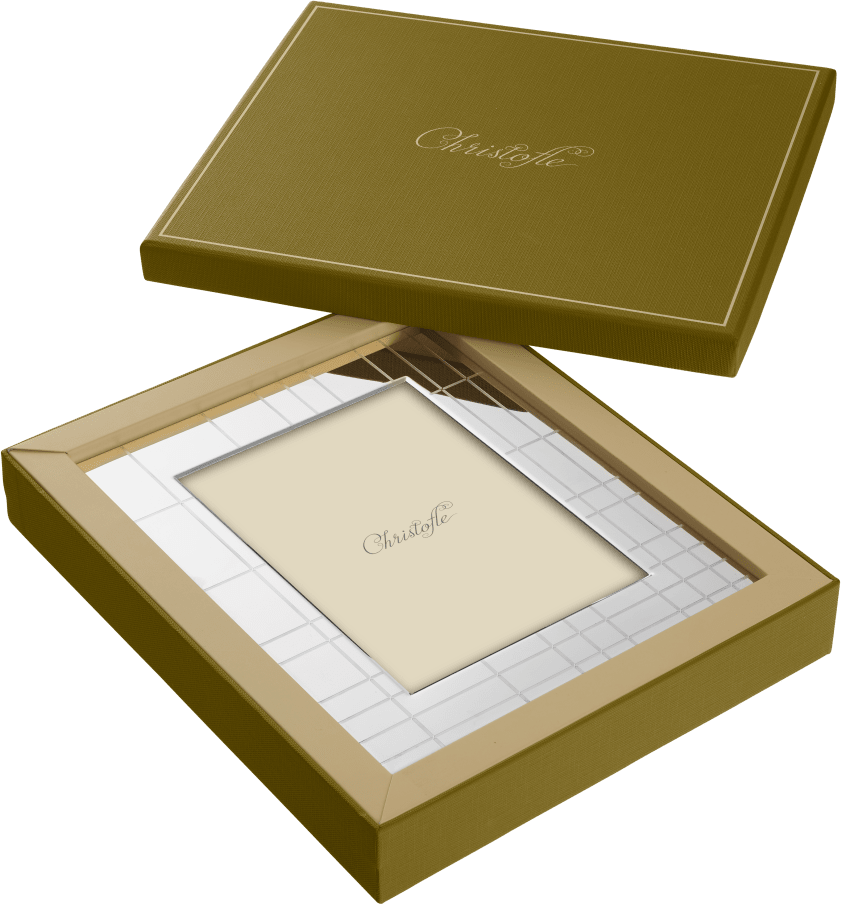 Christofle Graphik Stainless Steel Picture Frame
