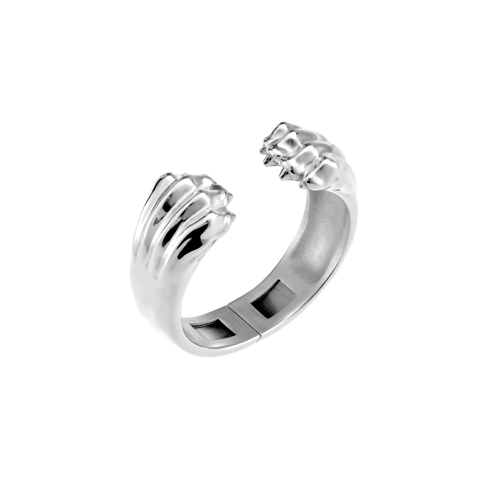 Christofle Patte de Lion Sterling Silver Handcuff Size 1