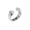 Christofle Patte de Lion Sterling Silver Handcuff Size 1