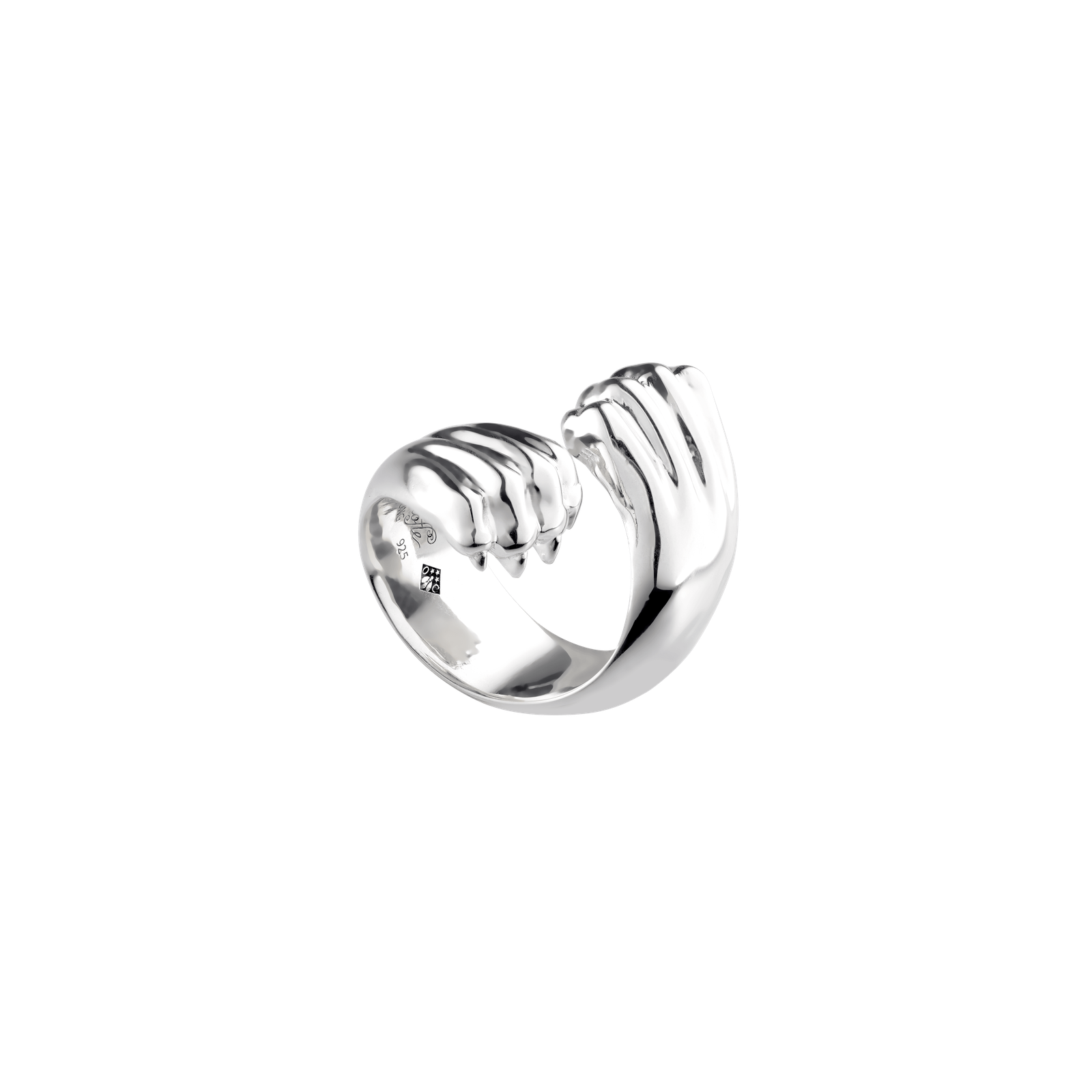 Christofle Patte de Lion Cross Ring