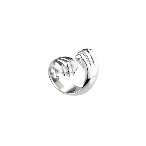 Christofle Patte de Lion Cross Ring