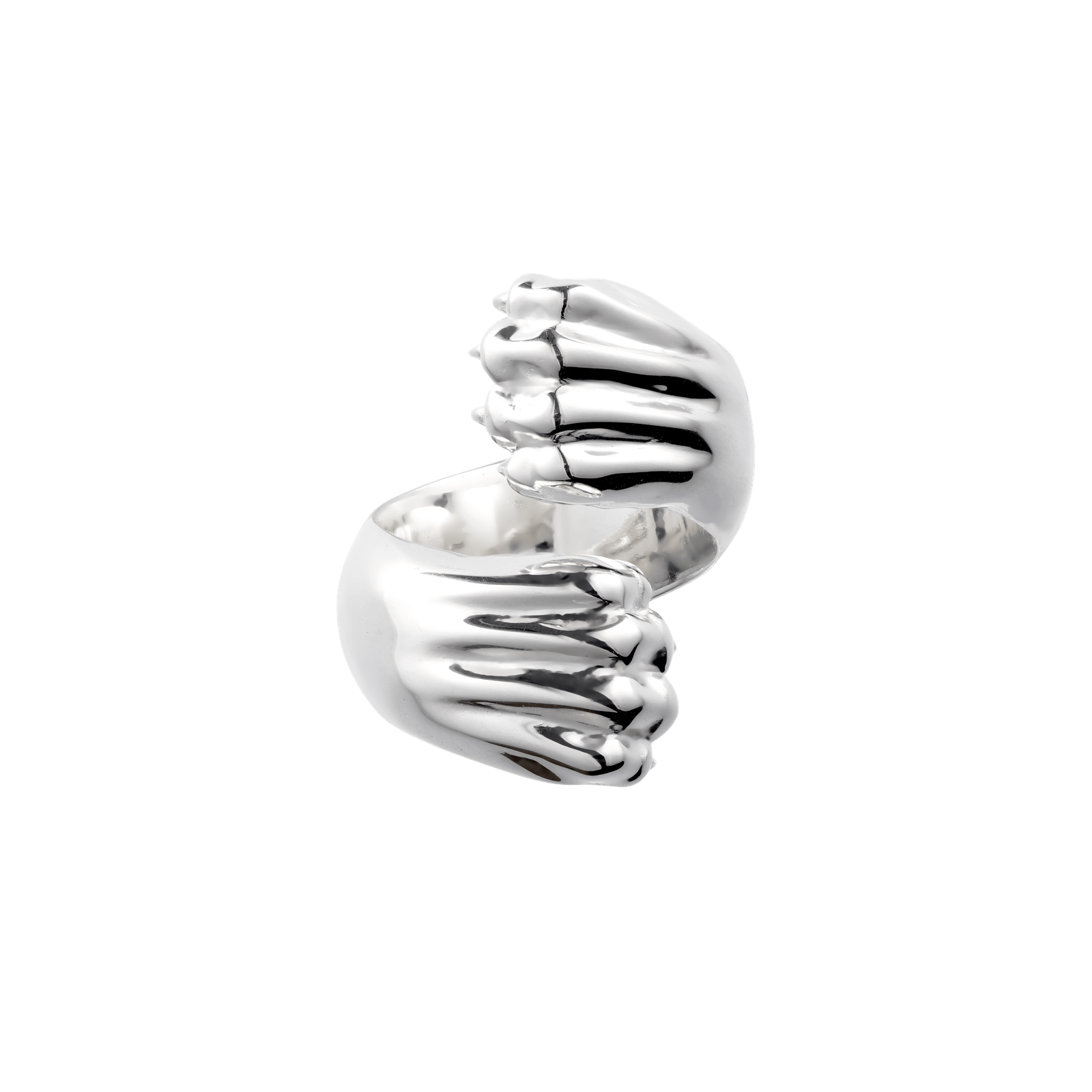 Christofle Patte de Lion Cross Ring