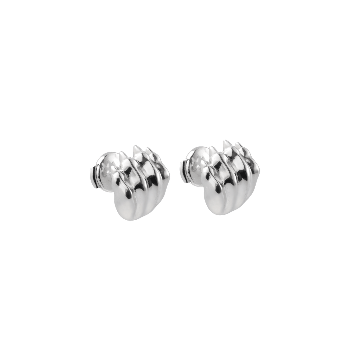 Christofle Patte de Lion Gilded Stud Earrings