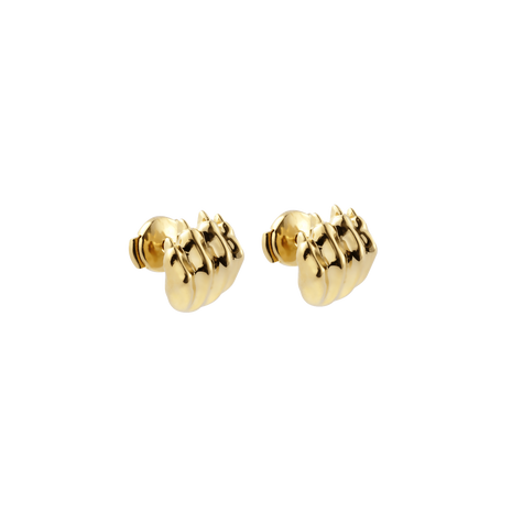 Christofle Patte de Lion Gilded Stud Earrings