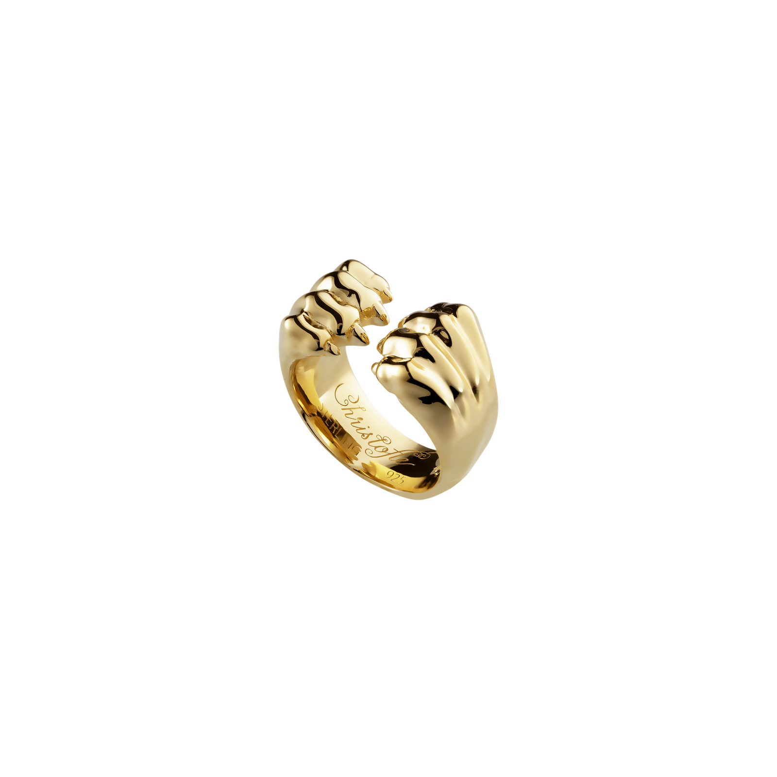 Christofle Patte de Lion Open Ring