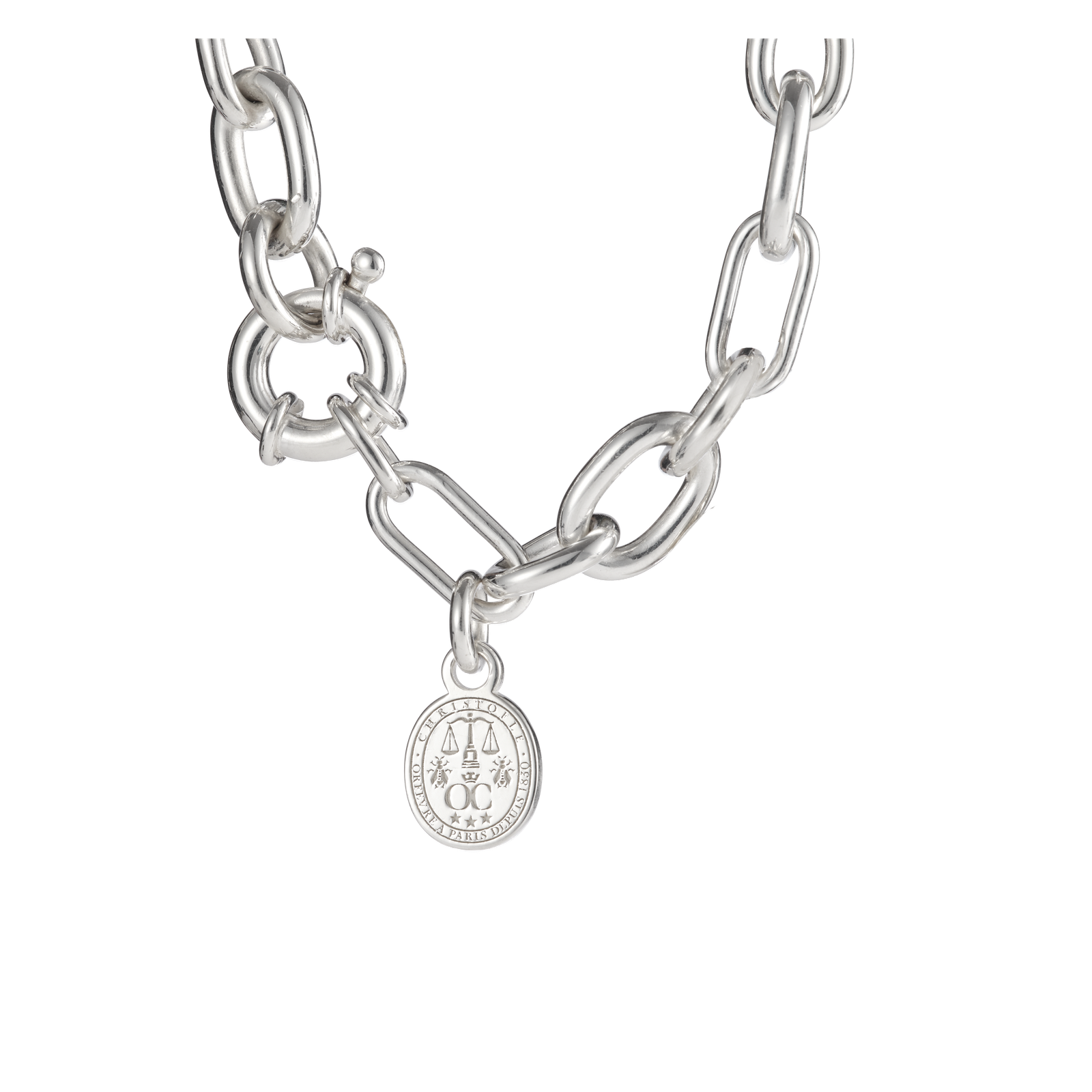 Christofle Chri-Chri Sterling Silver Chain Bracelet