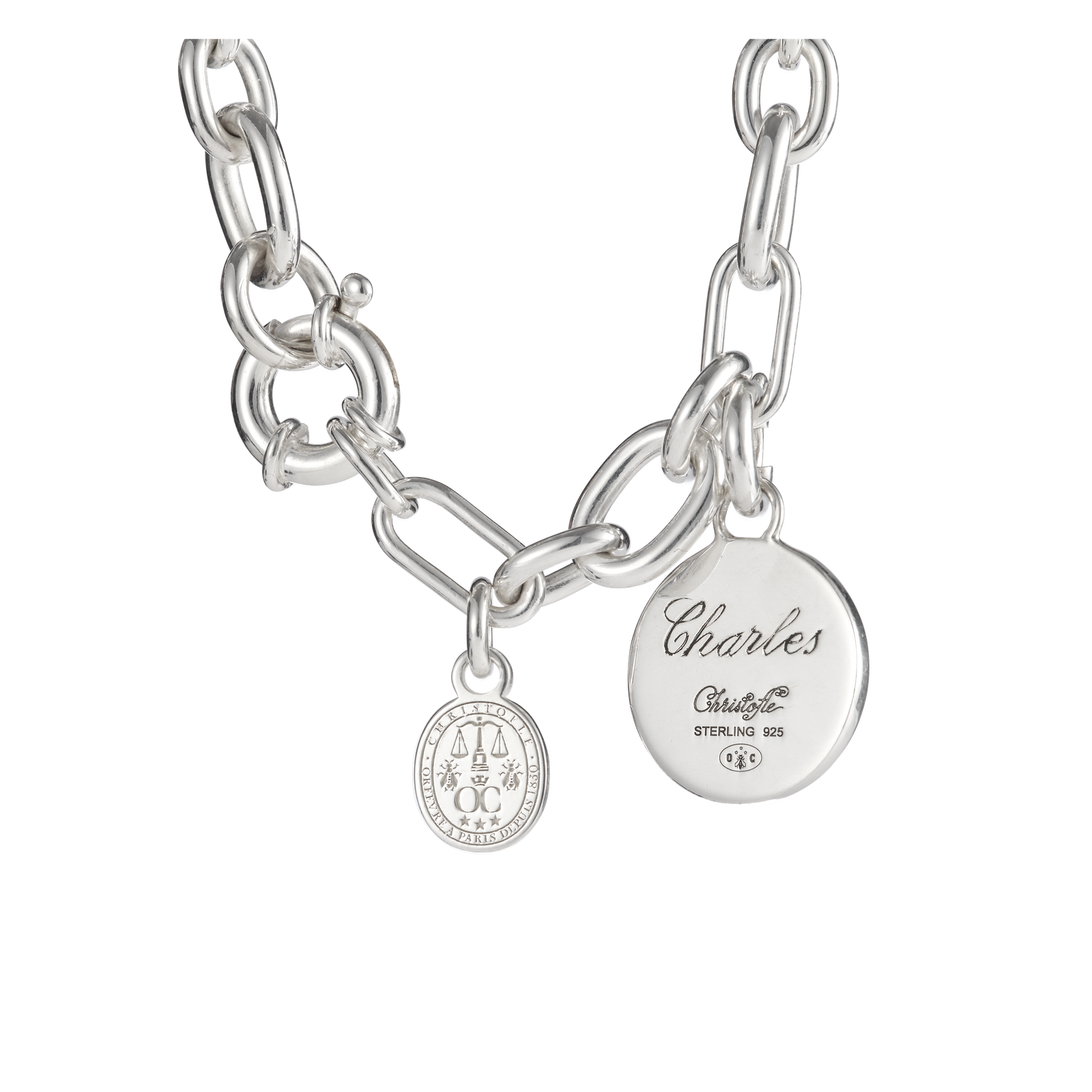 Christofle Chri-Chri Sterling Silver Chain Bracelet