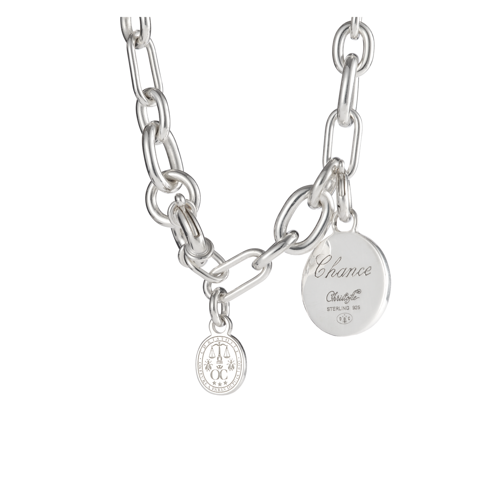 Christofle Chri-Chri Sterling Silver Chain Bracelet
