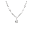Christofle Chri-Chri Sterling Silver Medal  With Snape Hook Peau De Lion
