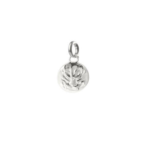 Christofle Chri-Chri Sterling Silver Medal  With Snape Hook Peau De Lion