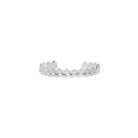 Christofle Babylone Sterling Silver Bangle Size 1