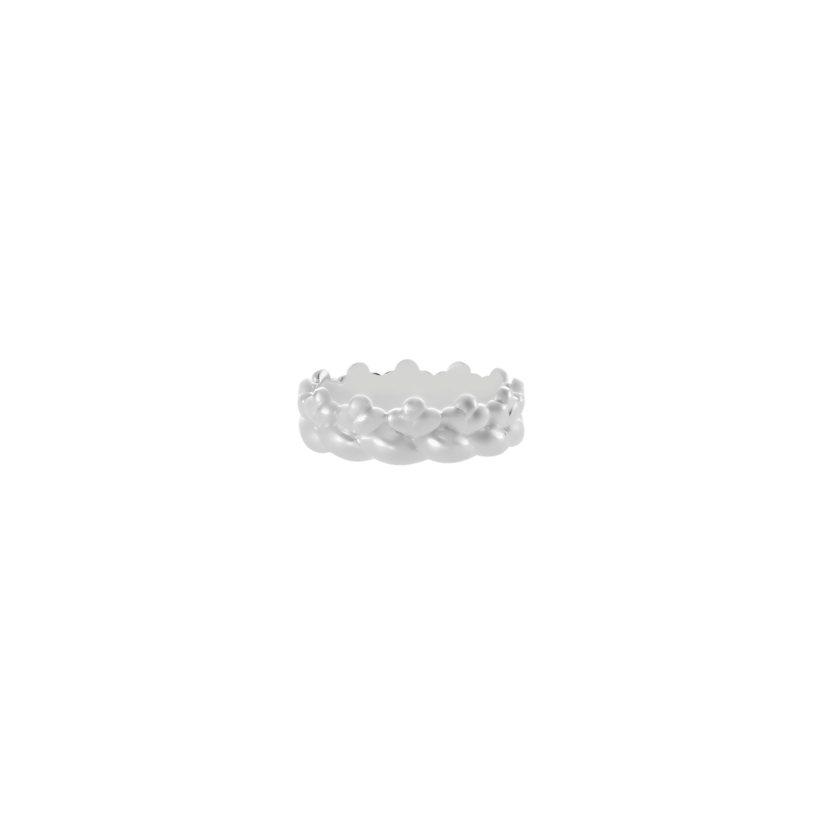 Christofle Babylone Sterling Silver Thin Bangle Ring