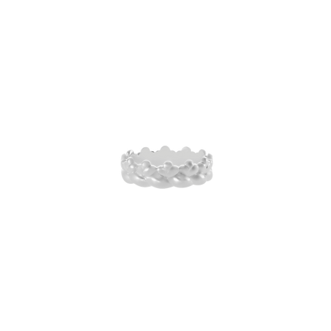 Christofle Babylone Sterling Silver Thin Bangle Ring