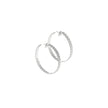 Christofle Babylone Sterling Silver Hoop Earrings