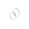 Christofle Babylone Sterling Silver Hoop Earrings