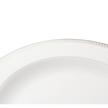 Christofle Malmaison Porcelain Oval Platter Platinum 38 Cm
