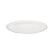 Christofle Malmaison Porcelain Oval Platter Platinum 38 Cm