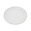 Christofle Malmaison Porcelain Oval Platter Platinum 38 Cm