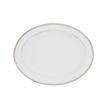 Christofle Malmaison Porcelain Oval Platter Platinum 38 Cm